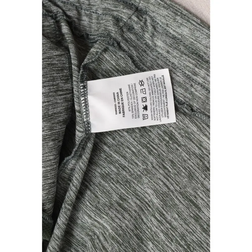 Nike Dri-FIT Women 2X Heather Green Cowl Neck Pullover Long Sleeve Training Top